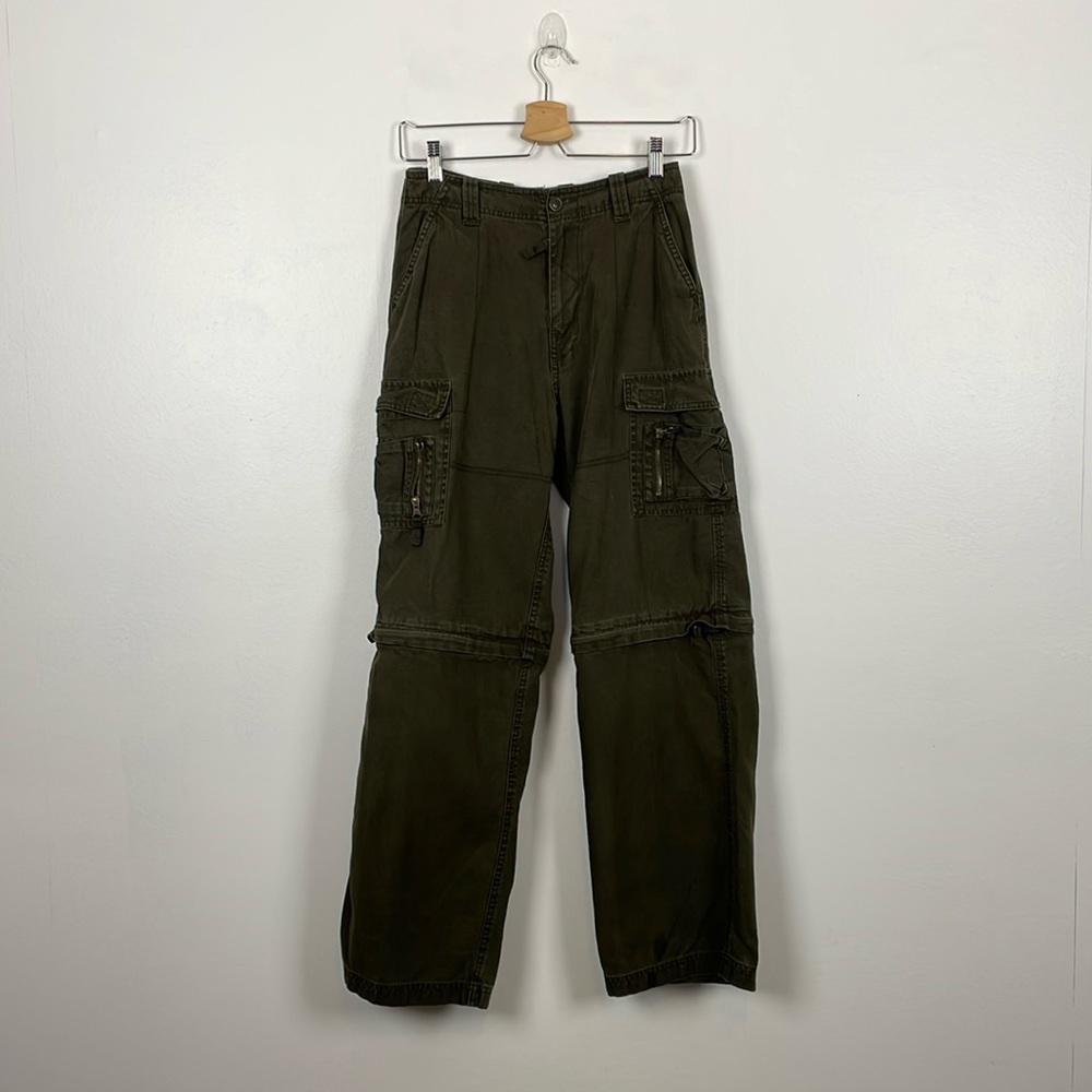 Arizona Cargo Youth Wide Leg Pants Size 18 Slim 8 Pocket Convertible Hiking Pant